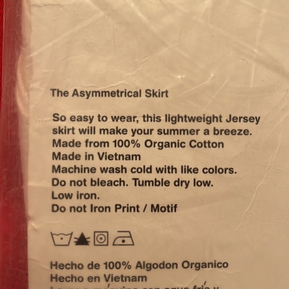 White Asymmetrical Skirt - Picture 3 of 4